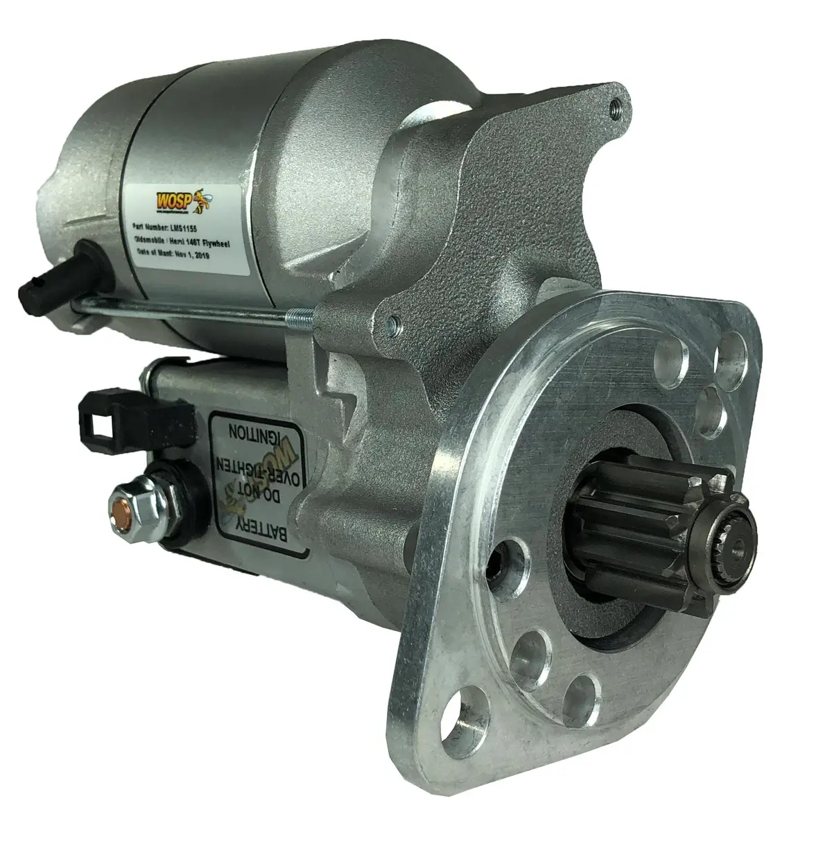 Wosp Lms1155 Starter Motor 12V 1.4Kw Fits Oldsmobile / Hemi 146 Tooth Flywheel (180° Lugs) High Torque Starter Motor 1