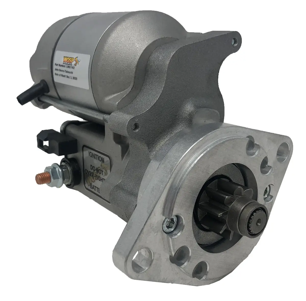 Wosp Lms1162 Starter Motor 12V 1.4Kw Fits John Deere / Takeuchi / Yanmar '86-'96 High Torque Starter Motor 1