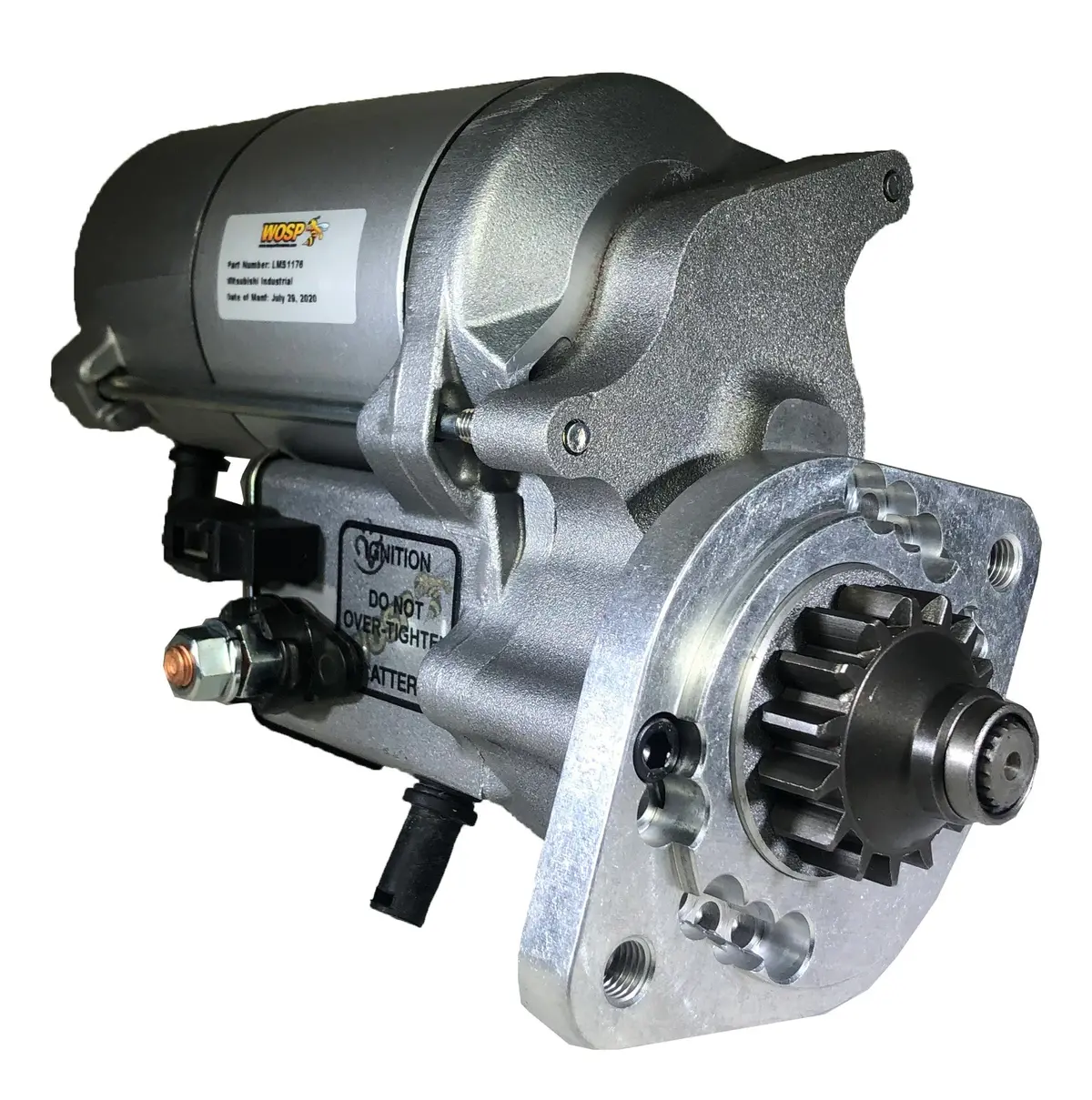 Wosp Lms1176 Starter Motor 12V 2Kw Fits Mitsubishi Industrial 'Various' L2e / L3e High Torque Starter Motor 1