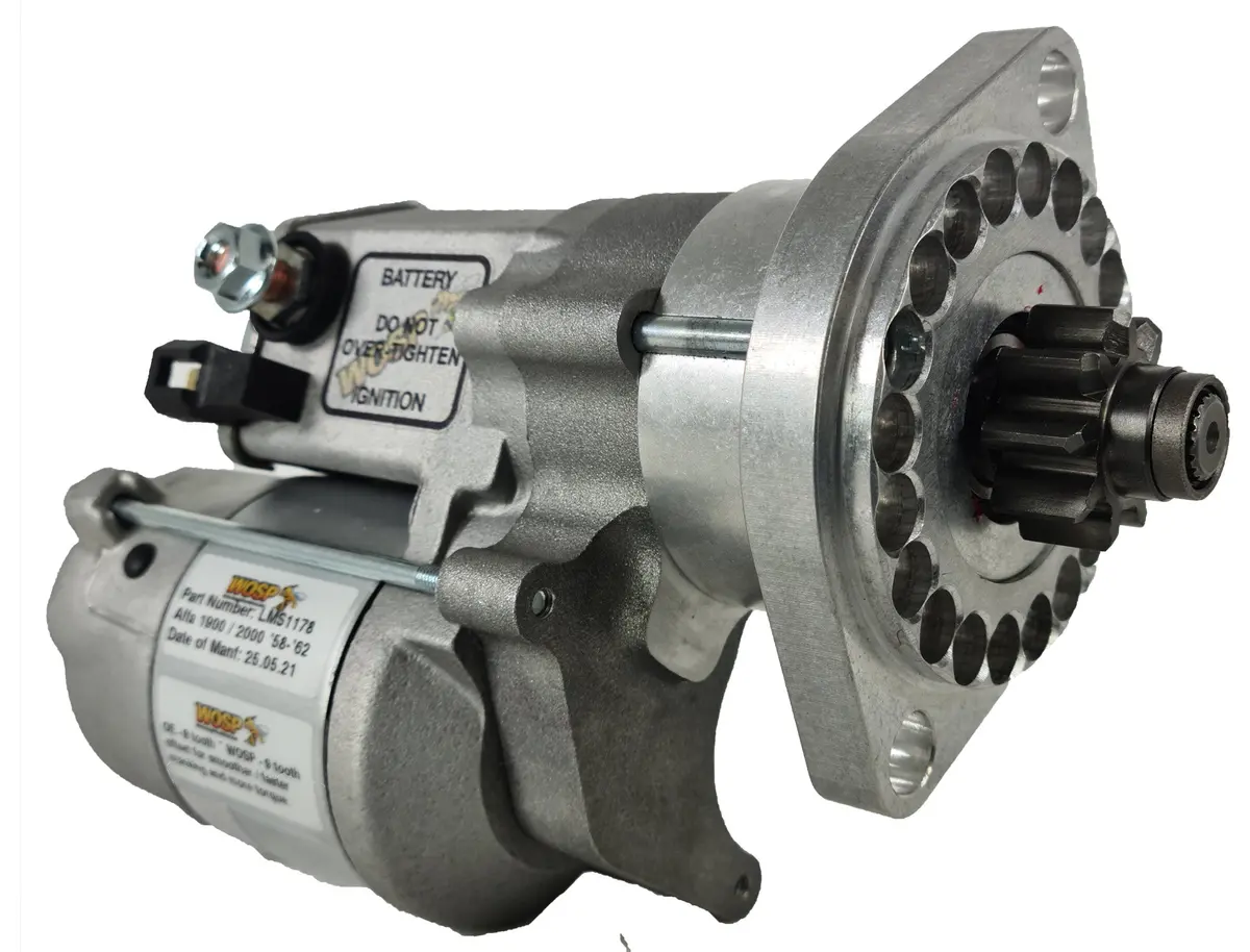 Wosp Lms1178 Starter Motor 12V 1.4Kw Fits Alfa Romeo 1900 / 2000 (102 Series) High Torque Starter Motor 1