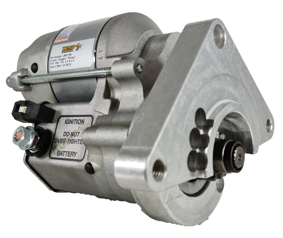 Wosp Lms1199 Starter Motor 12V 1.4Kw Fits Citroen / Peugeot / Renault Various (M10 Tapped) High Torque Starter Motor 1