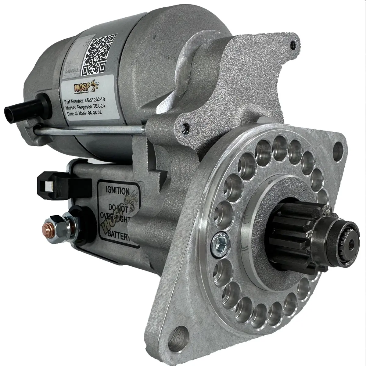 Wosp Lms1202-10 Starter Motor 12V 1.4Kw Fits Massey Ferguson Tea 20 26 31 35 / 10 Tooth Standard Engine High Torque Starter Motor 1