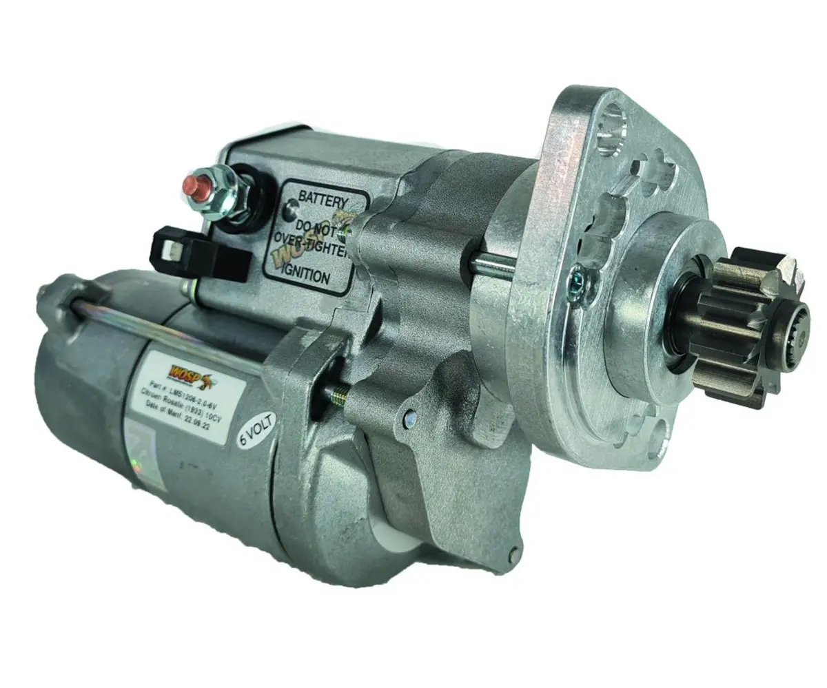 Wosp Lms1206-6V Starter Motor 6V 2Kw Fits Citroen Rosalie (10 Cv) High Torque Starter Motor ( 6 Volt ) 1