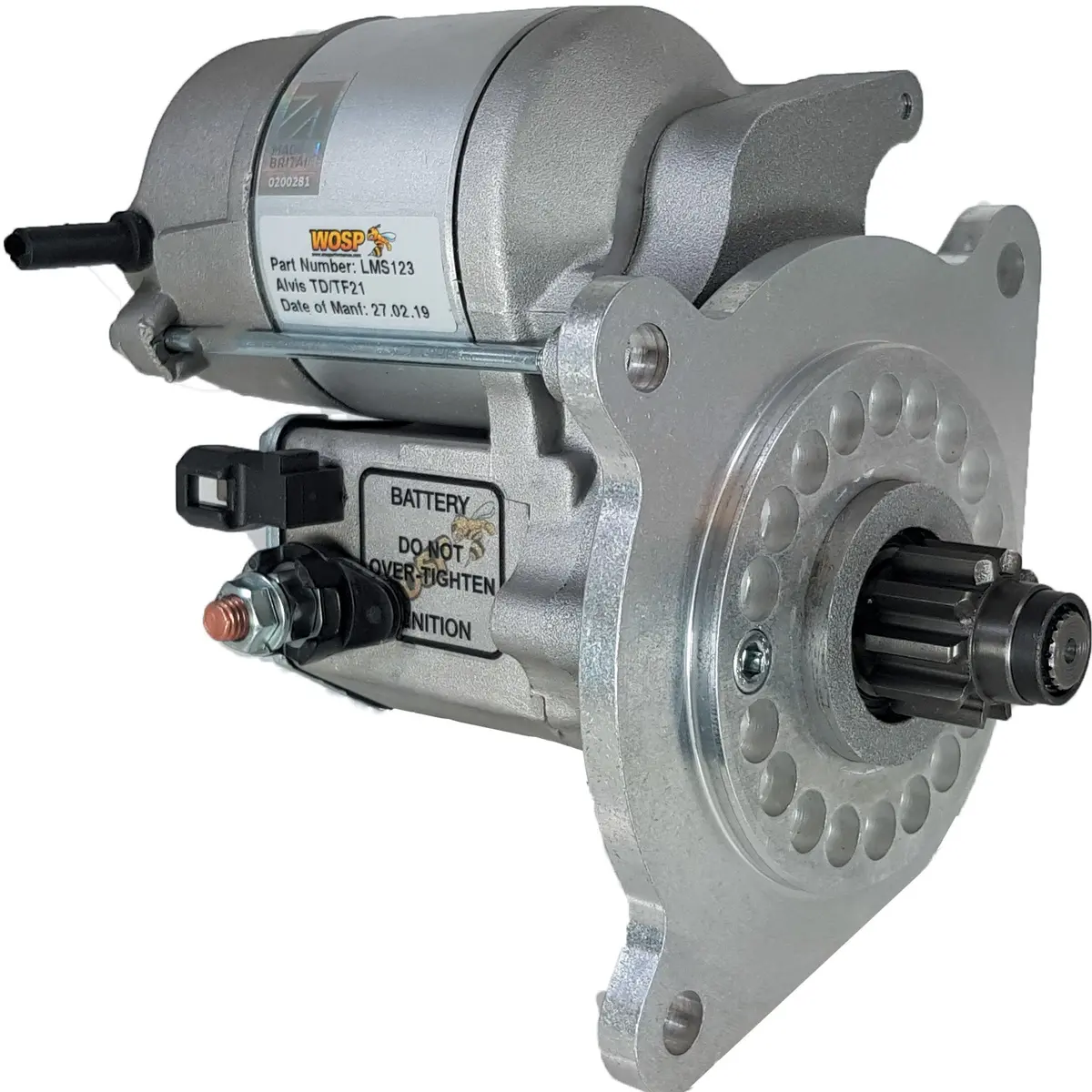 Wosp Lms123 Starter Motor 12V 1.4Kw Fits Alvis Ta21 / Tb21 / Tc21 / Td21 / Te21 / Tf21 High Torque Starter Motor 1