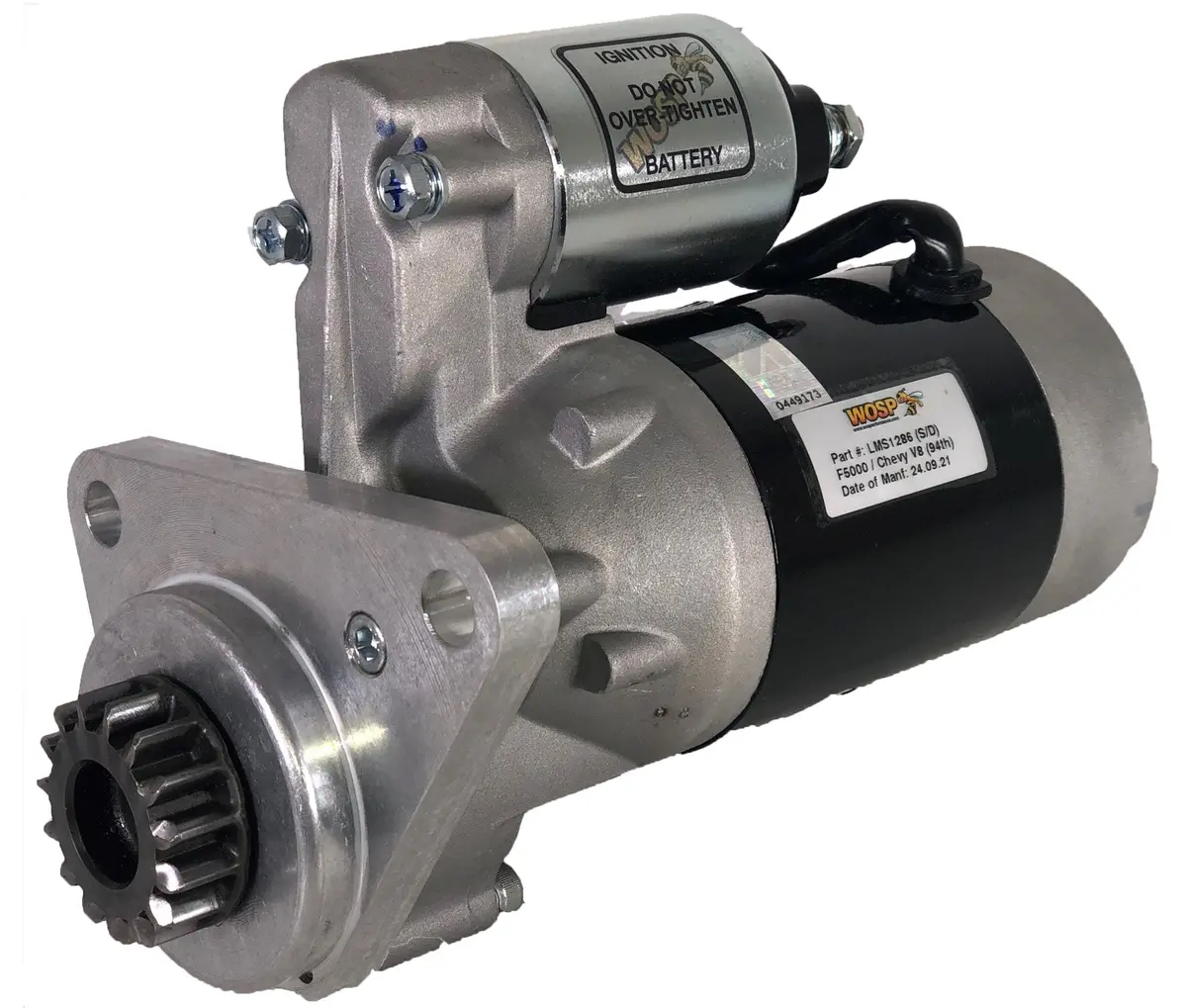 Wosp Lms1286 Starter Motor 12V 2Kw Fits F5000 / Chevrolet V8 (94 Tooth Ring Gear) (Bell Housing Mount) Super-Duty Starter Motor 1