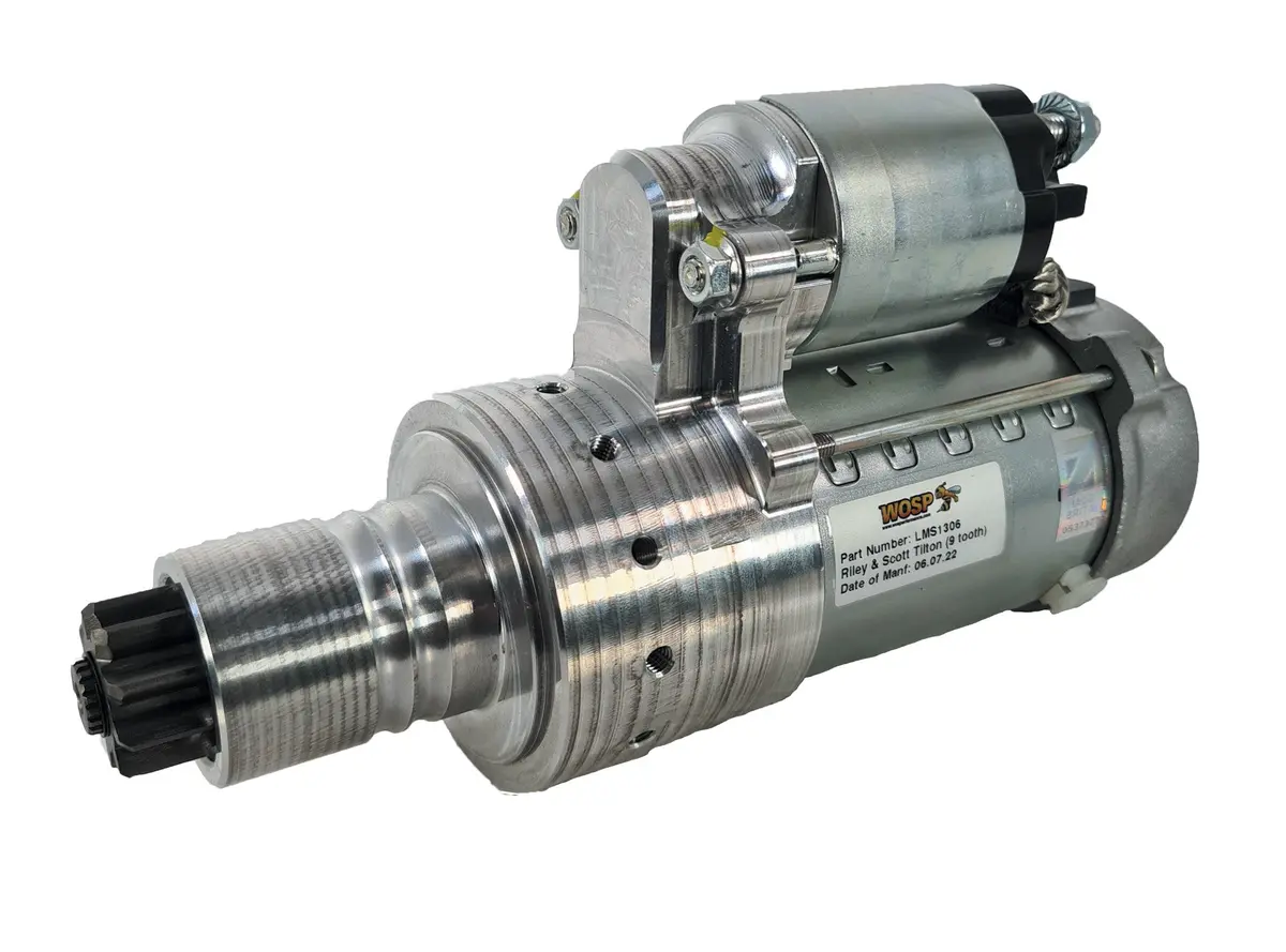 Wosp Lms1306 Starter Motor 12V 2Kw Fits Riley & Scott Tilton (9 Tooth) [Pinch Mount] High Performance Starter Motor 1