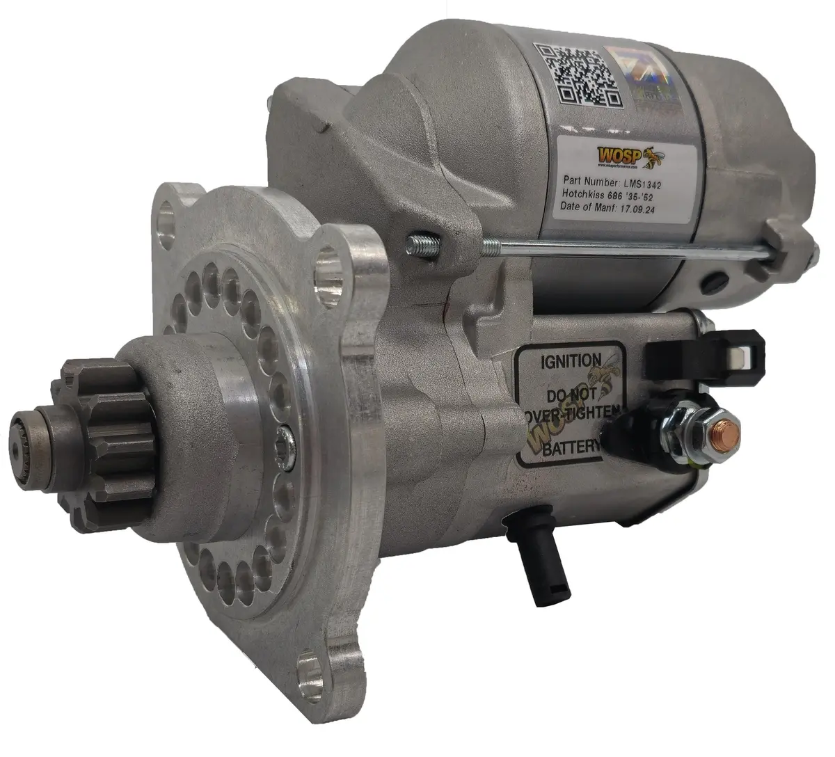Wosp Lms1342 Starter Motor 12V 1.4Kw Fits Hotchkiss 686 High Torque Starter Motor 1