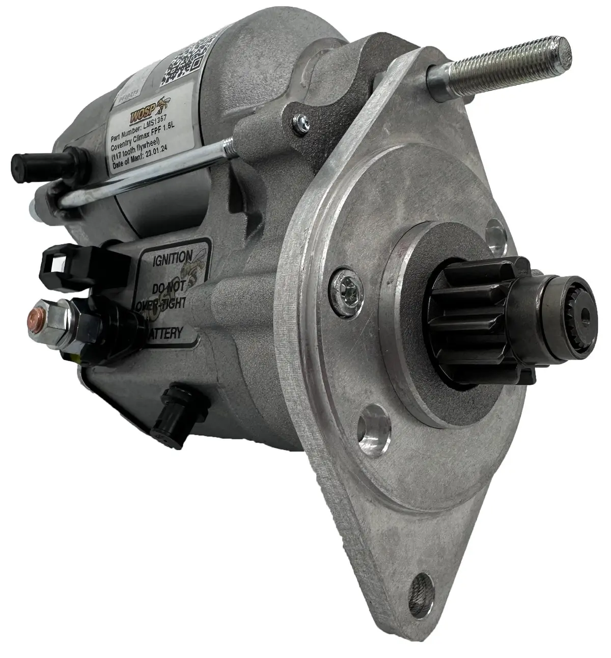 Wosp Lms1357 Starter Motor 12V 1.4Kw Fits Coventry Climax Fpf 1.5L (117 Tooth Flywheel) High Torque Starter Motor 1