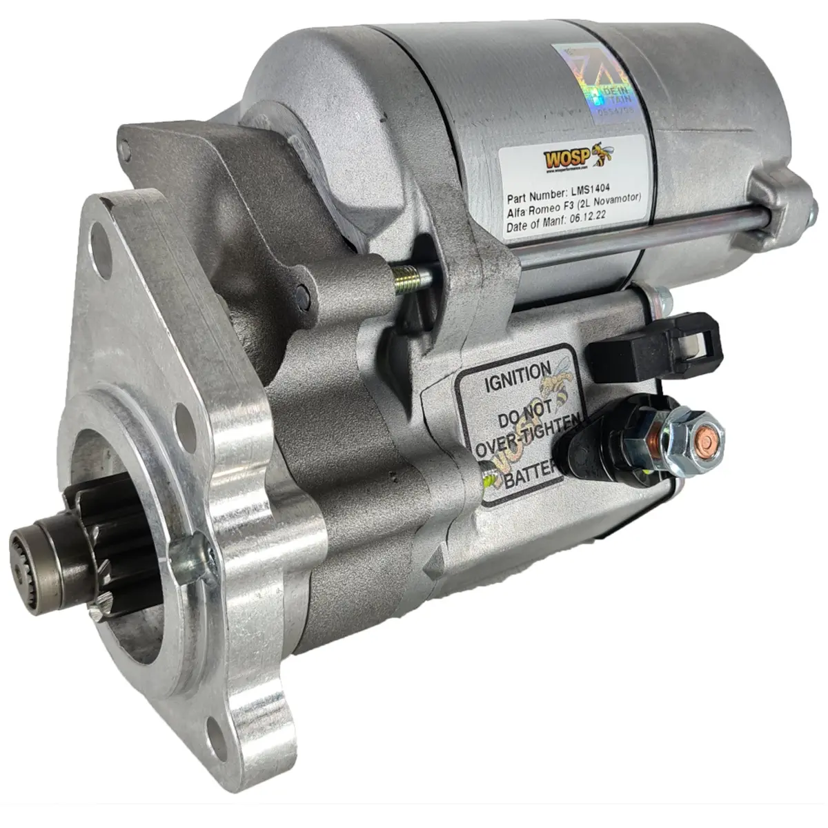 Wosp Lms1404 Starter Motor 12V 2Kw Fits Alfa Romeo F3 (2L Novamotor) High Torque Starter Motor 1