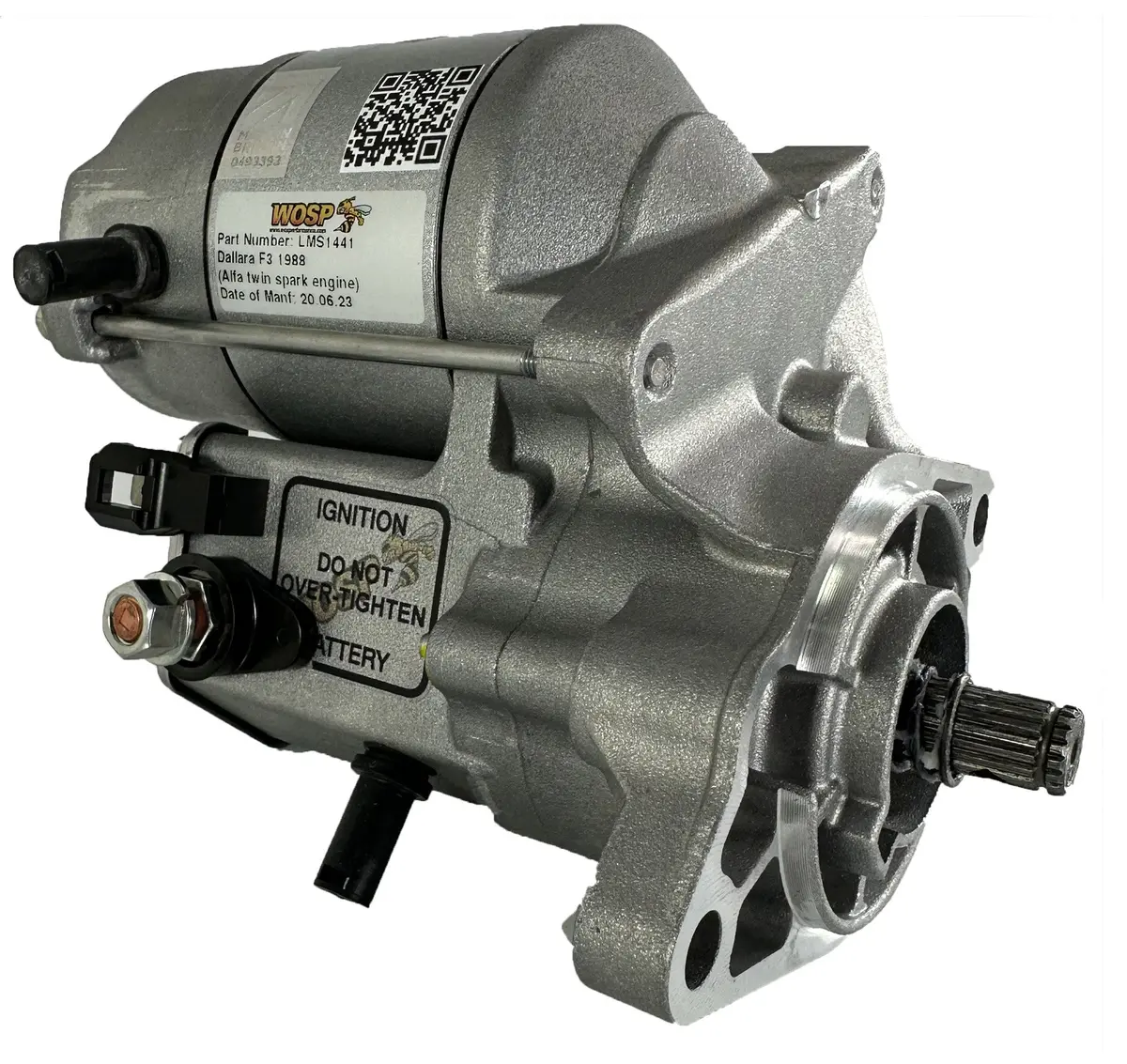 Wosp Lms1441 Starter Motor 12V 1.4Kw Fits Dallara F3 1988 (Alfa Twin Spark Engine) High Torque Starter Motor 1