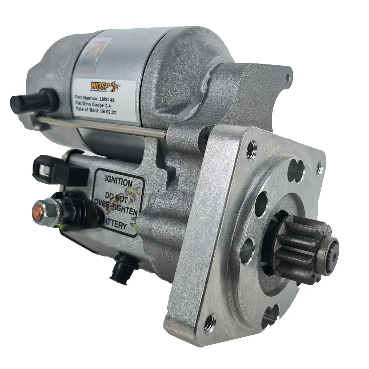 Wosp Lms148 Starter Motor 12V 1.4Kw Fits Fiat Dino Coupe 2.4 High Torque Starter Motor 1