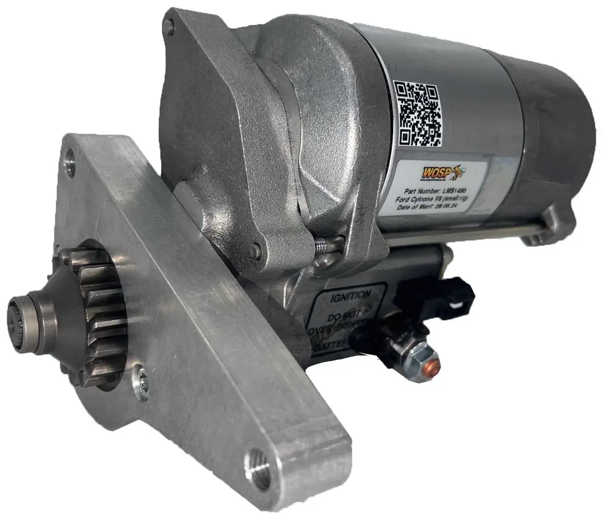 Wosp Lms1490 Starter Motor 12V 2Kw Fits Ford Cyclone V6 (Small Ring Gear) Super-Duty Starter Motor 1