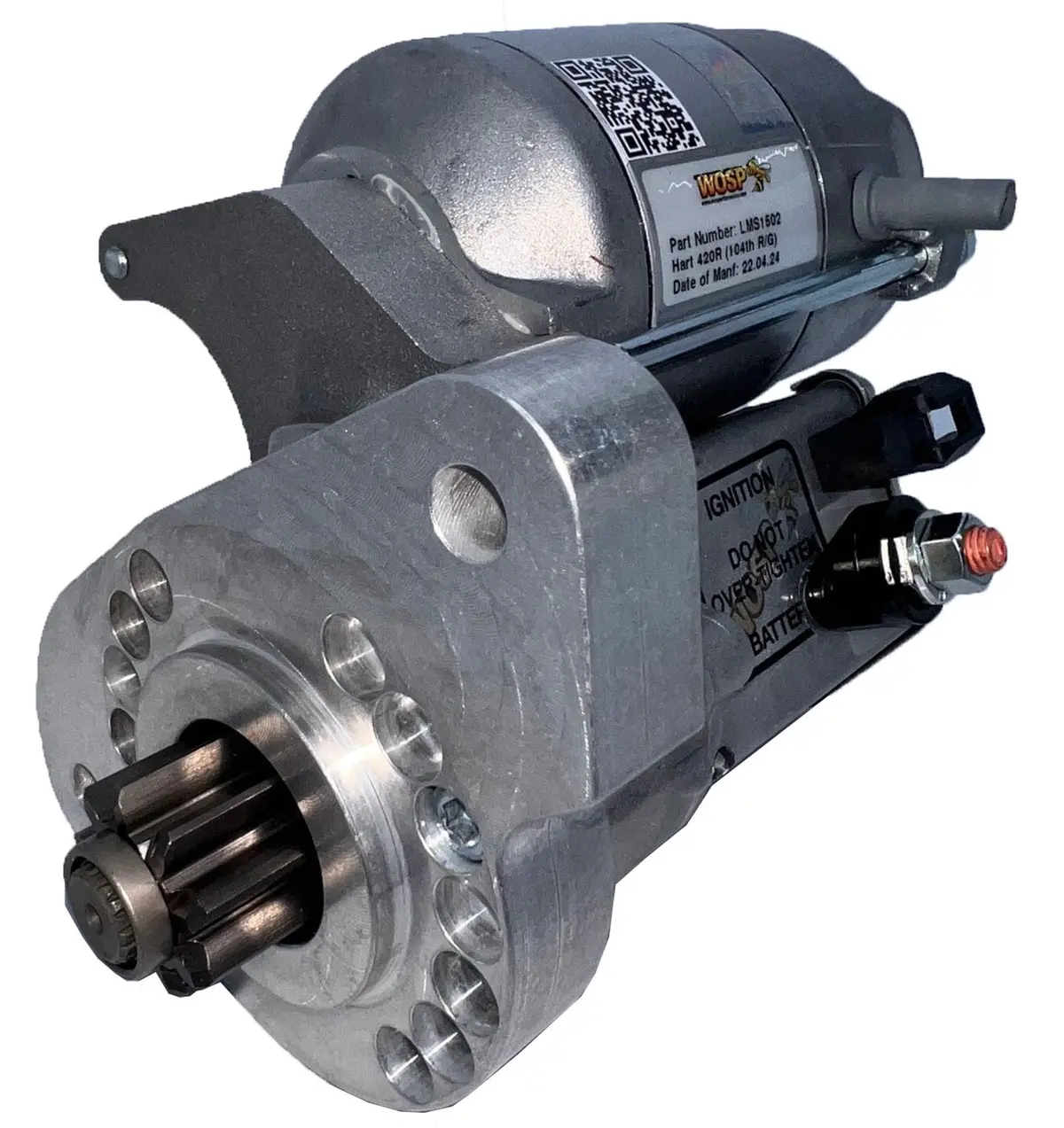 Wosp Lms1502 Starter Motor 12V 1.4Kw Fits Hart 420R (104 Tooth Ring Gear) High Torque Starter Motor 1