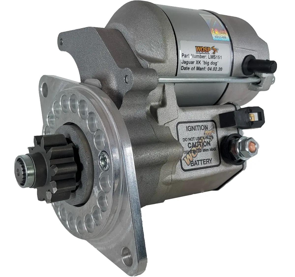 Wosp Lms151 Starter Motor 12V 1.4Kw Fits Jaguar Xk (104 Tooth Ring Gear) High Torque Starter Motor 1