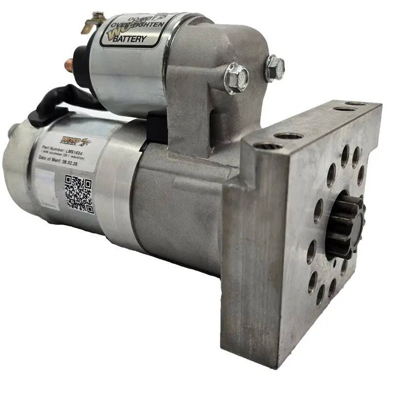 Wosp Lms1534-Flange Starter Motor 12V 1.4Kw Fits 1.4Kw Clockwise Base Model Slimline Starter Motor (25:1 Reduction) (Flange Mounted) 1