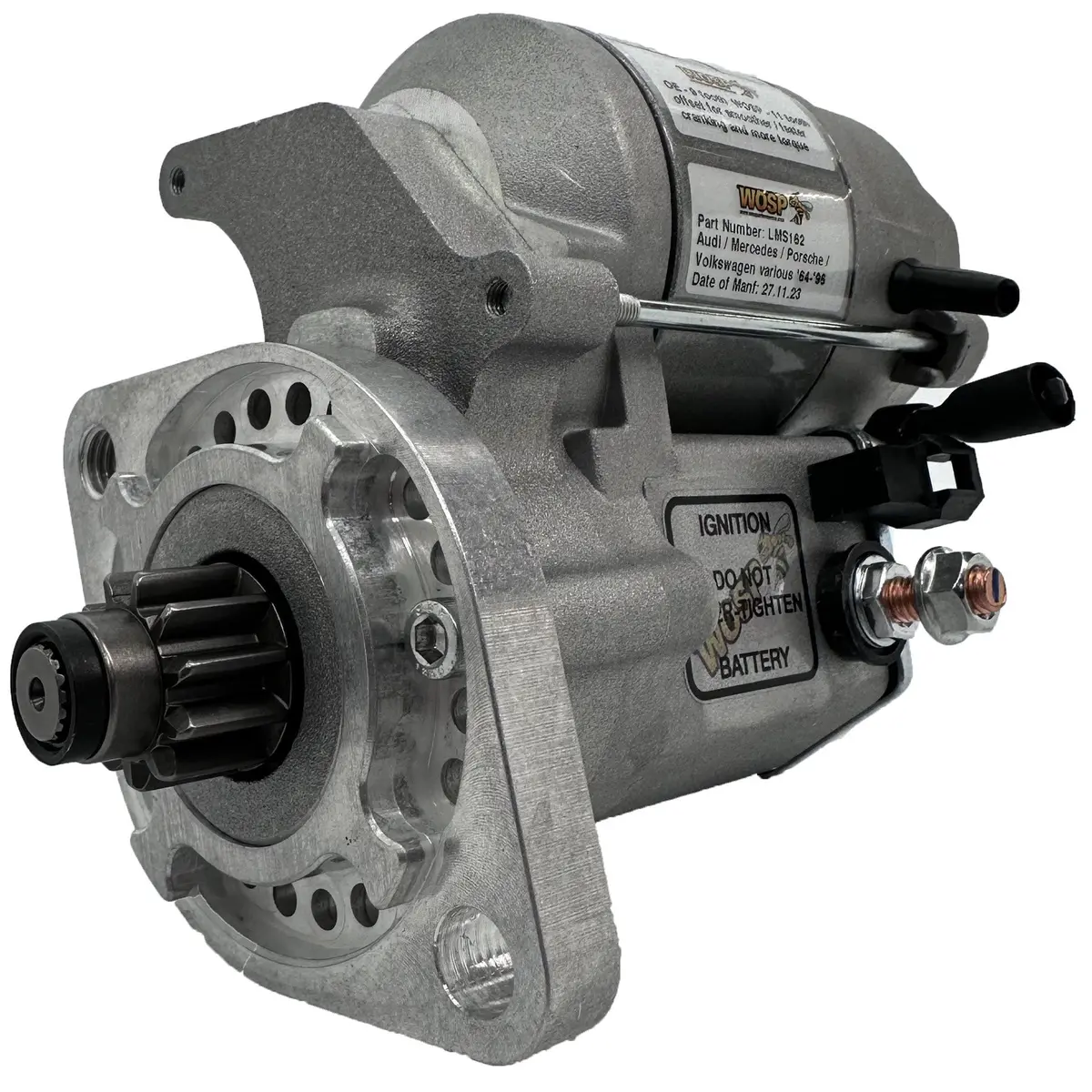 Wosp Lms162 Starter Motor 12V 1.4Kw Fits Audi / Mercedes / Porsche / Volkswagen Various '58-'96 High Torque Starter Motor 1
