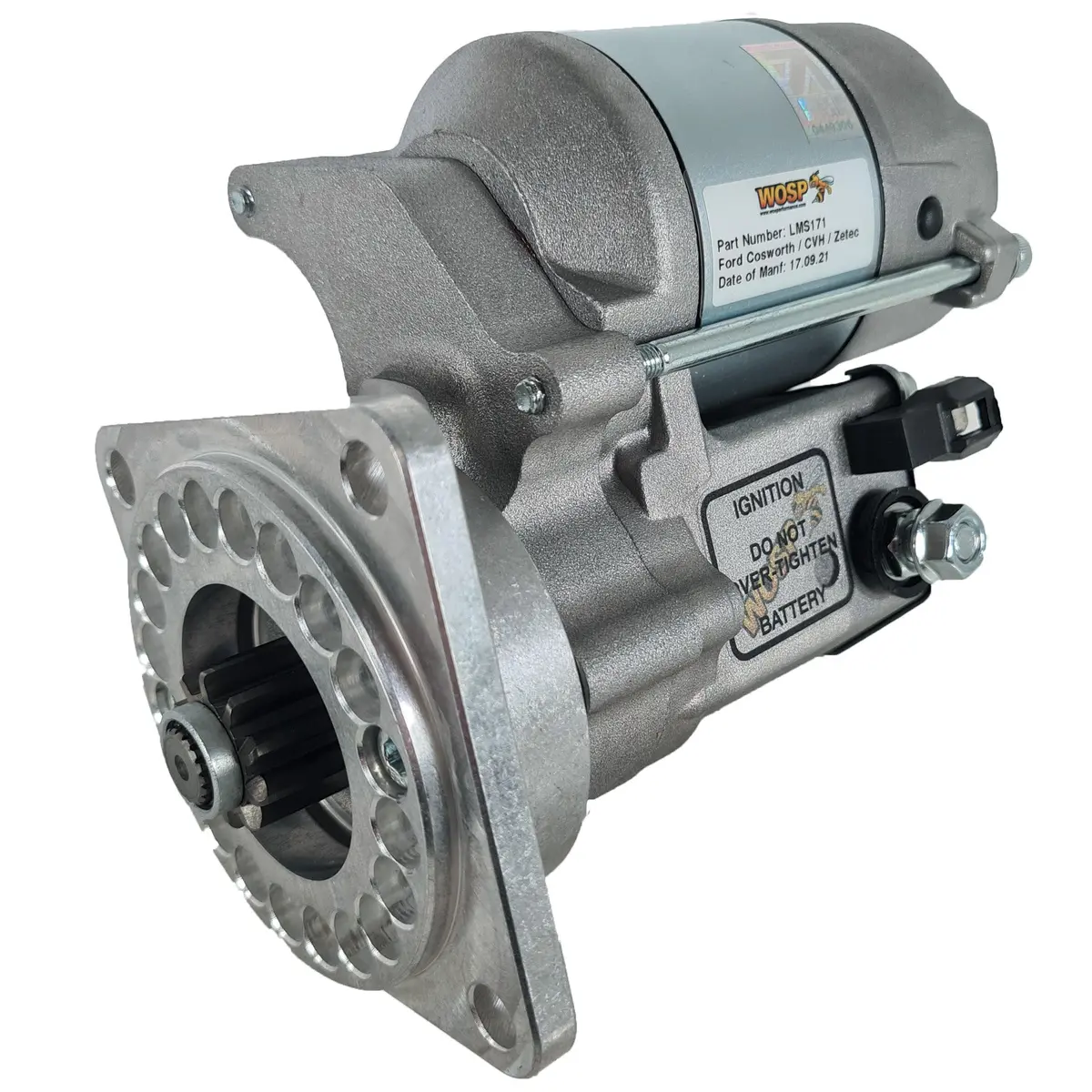 Wosp Lms171-11 Starter Motor 12V 1.4Kw Fits Ford Cosworth / Cvh / Zetec - Rs Bellhousing High Torque Starter Motor 1
