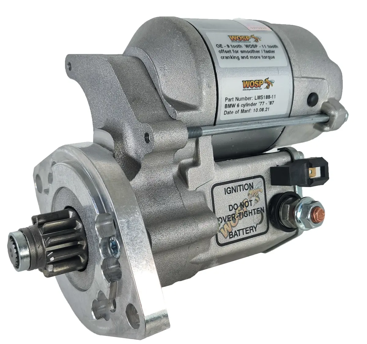 Wosp Lms188-11 Starter Motor 12V 1.4Kw Fits Bmw 3 & 5 Series Various '77-'91 High Torque Starter Motor 1