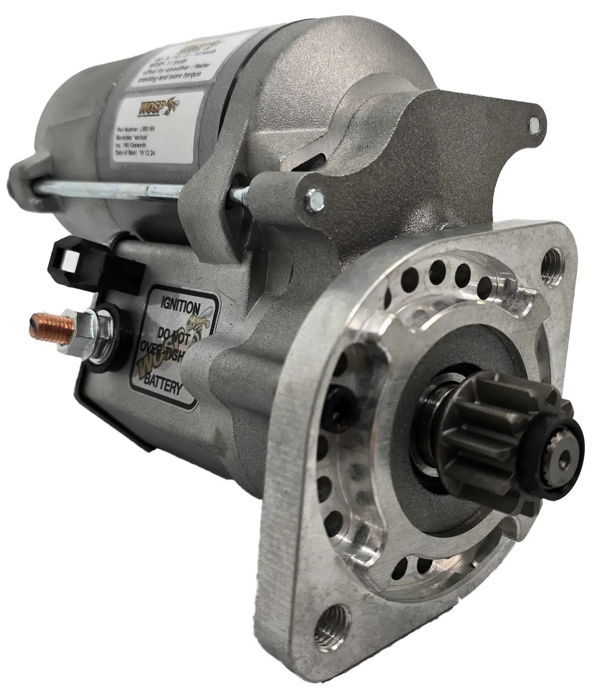 Wosp Lms189 Starter Motor 12V 2.3Kw Fits Mercedes 'Various' Inc. 190 Cosworth Super-Duty Starter Motor 1