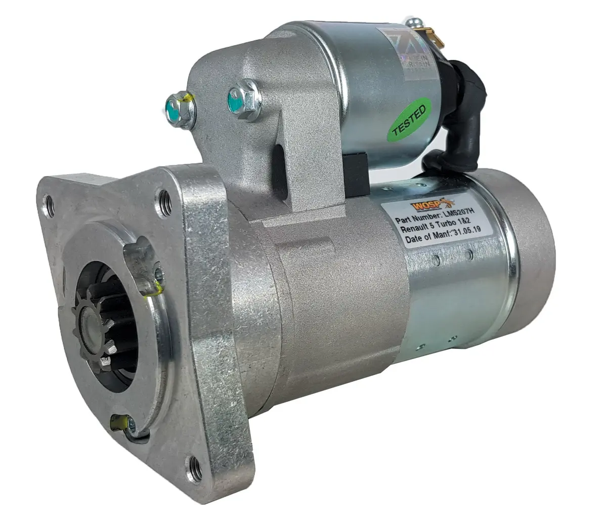 Wosp Lms207-H Starter Motor 12V 1.4Kw Fits Renault 5 Turbo 1 & 2 (Mid-Engined) High Torque Starter Motor 1
