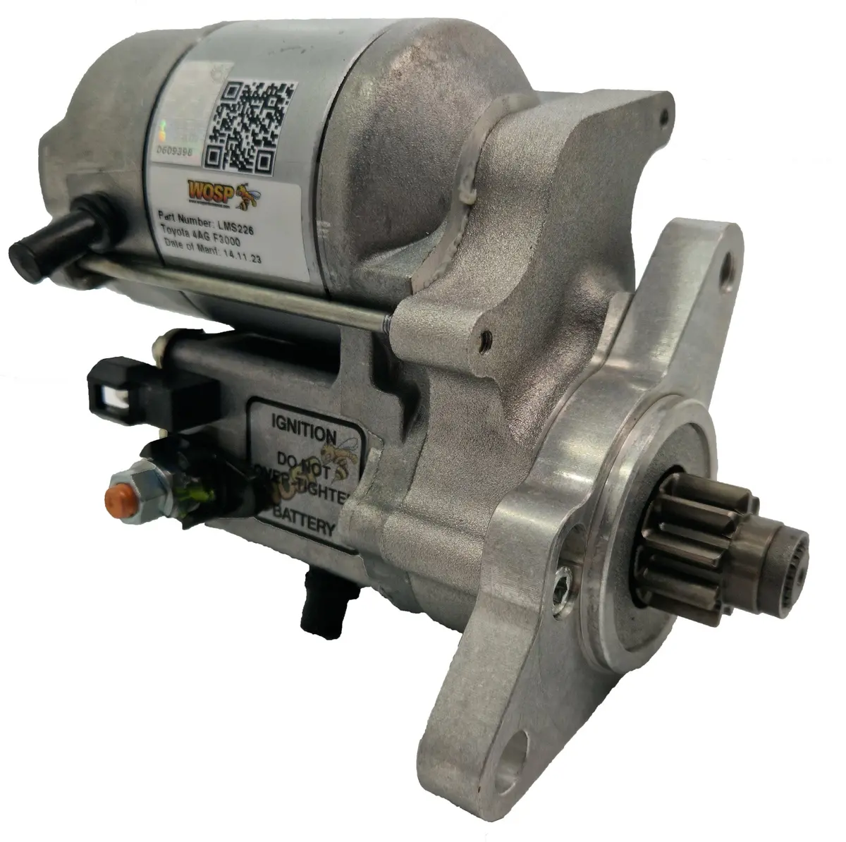 Wosp Lms226 Starter Motor 12V 1.4Kw Fits Chevron / Toyota 4Ag F3000 / Novamotor High Torque Starter Motor 1