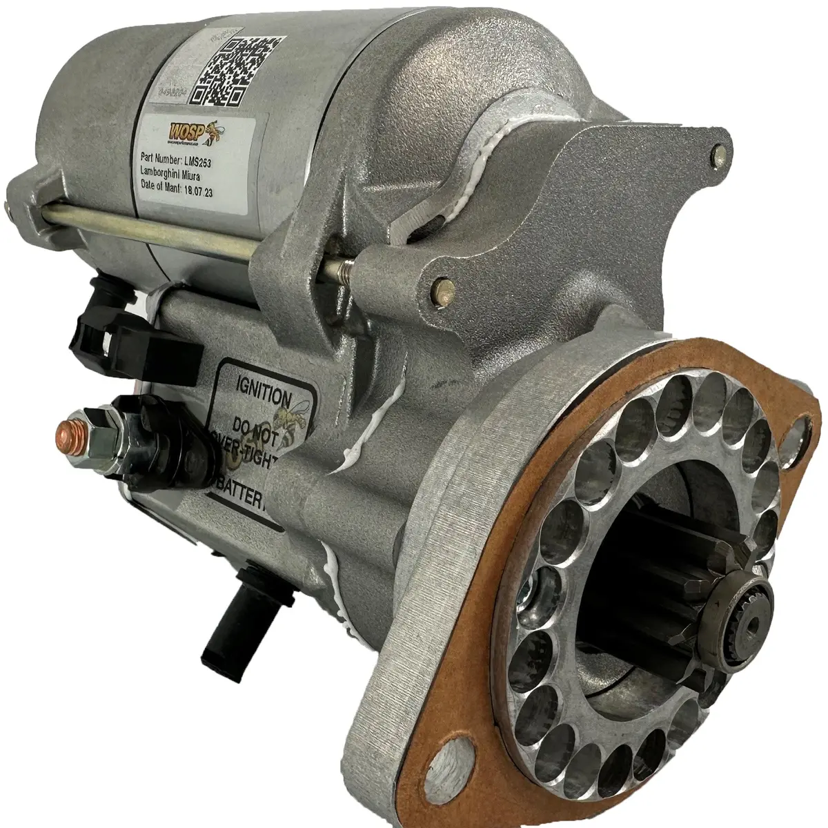 Wosp Lms253 Starter Motor 12V 2Kw Fits Lamborghini Miura (29Mm Drive) High Torque Starter Motor 1