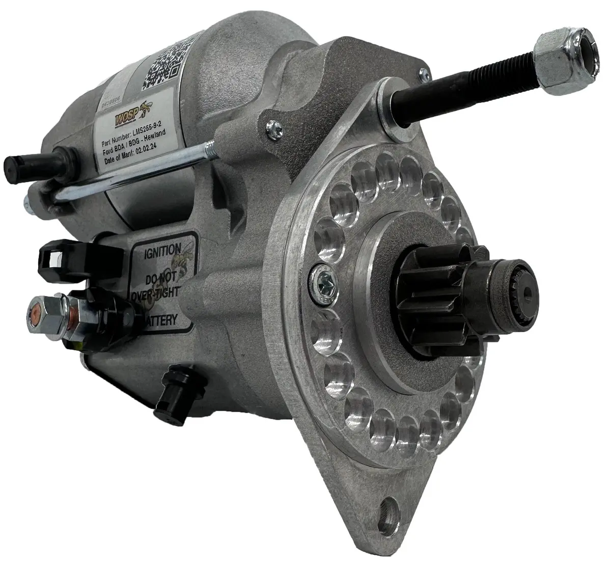 Wosp Lms255-9-2 Starter Motor 12V 1.4Kw Fits Ford Bda / Bdg - Hewland Transmission 'Type 1' High Torque Starter Motor (2 Bolt Plate) 1