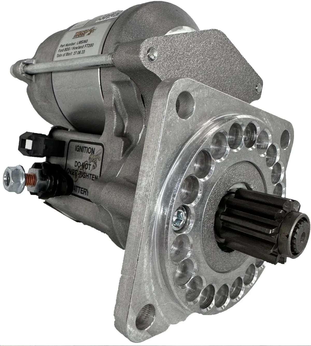 Wosp Lms263 Starter Motor 12V 1.4Kw Fits Ford Bda / Bdg - Hewland Transmission 'Type 2' High Torque Starter Motor 1