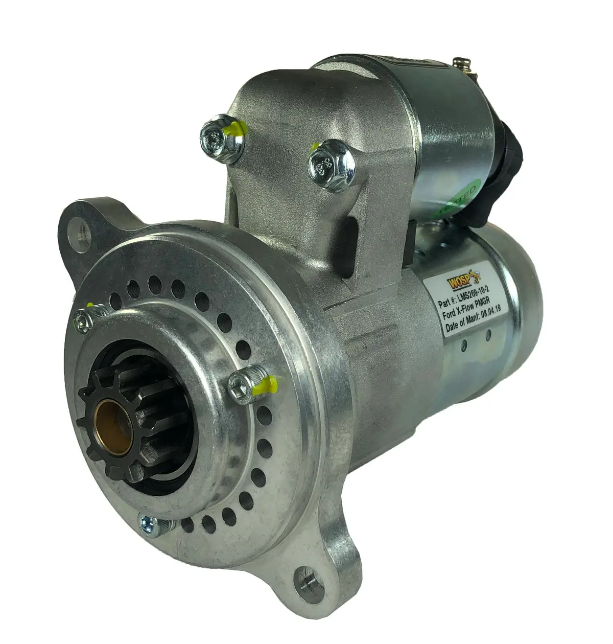 Wosp Lms269-10-2 Starter Motor 12V 1.4Kw Fits Ford Crossflow / Kent / Bda (110 Tooth Ring Gear) 10 Tooth / 2 Bolt Slimline Starter Motor 1