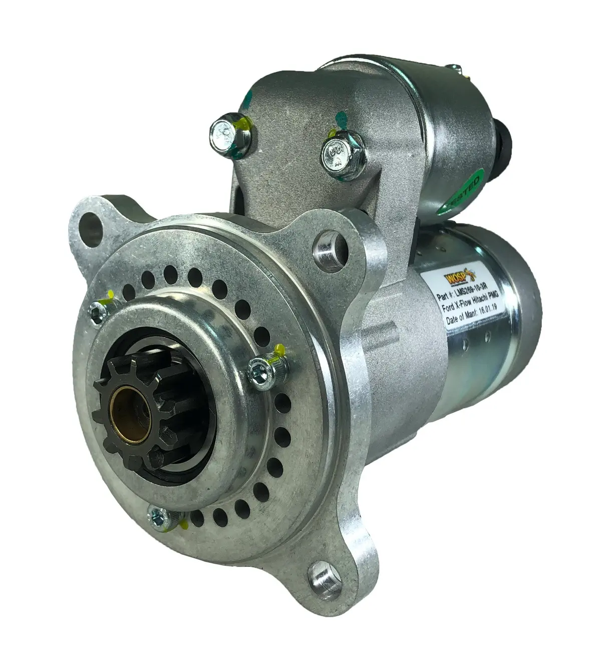 Wosp Lms269-10-3 Starter Motor 12V 1.4Kw Fits Ford Crossflow / Kent / Bda (110 Tooth Ring Gear) 10 Tooth / 3 Bolt Slimline Starter Motor 1