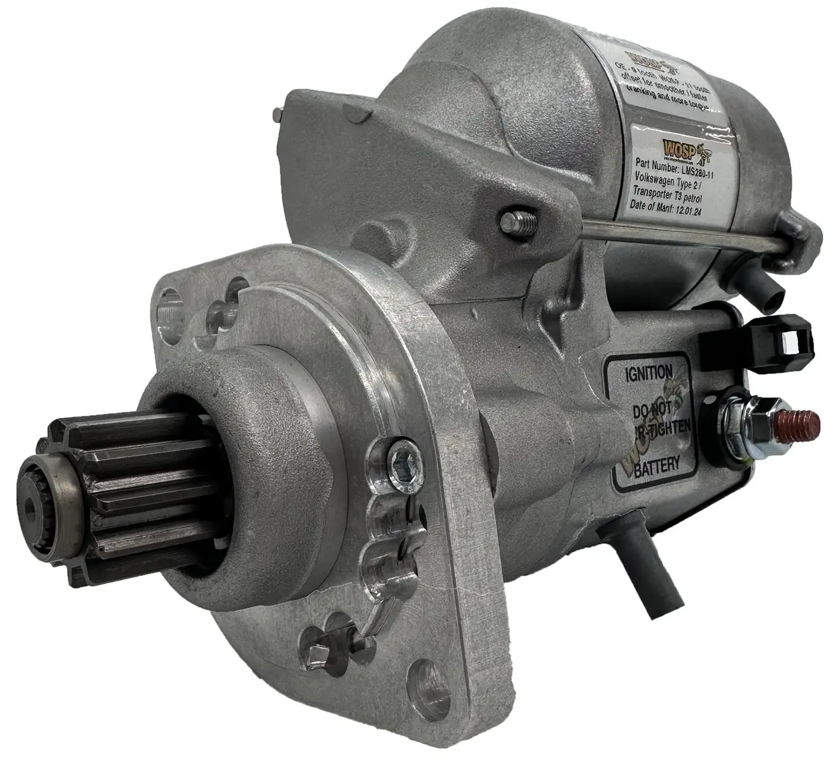 Wosp Lms280-11 Starter Motor 12V 1.4Kw Fits Volkswagen Type 2 Transporter T3 Petrol (Manual) High Torque Starter Motor 1