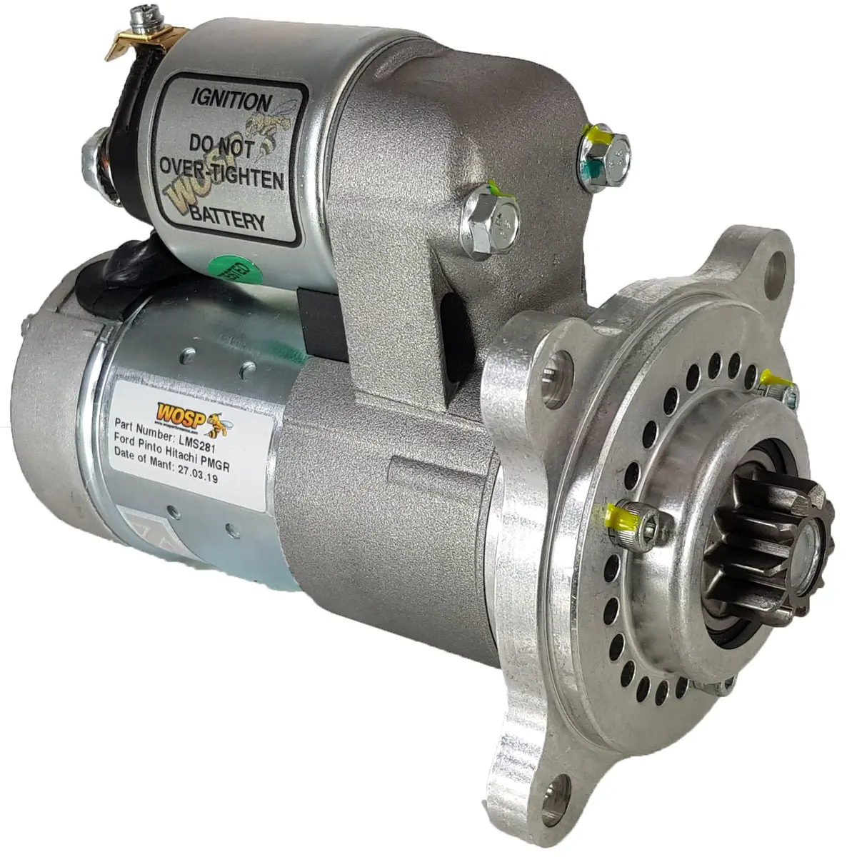 Wosp Lms281 Starter Motor 12V 1.4Kw Fits Ford Pinto (Standard 135 Tooth Ring Gear) Engine 'Slimline' High Torque Starter Motor 1