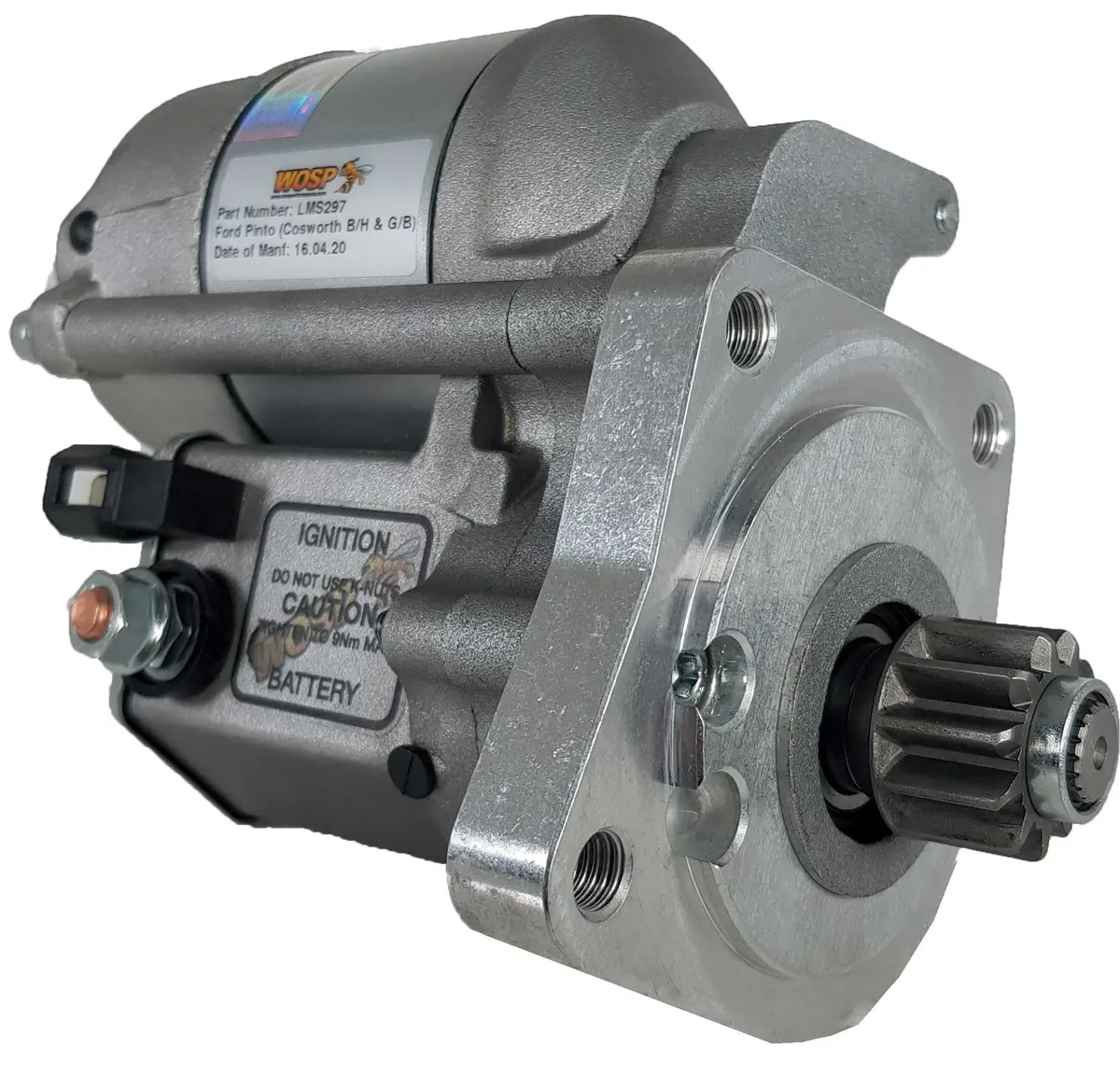 Wosp Lms297 Starter Motor 12V 1.4Kw Fits Ford Pinto Engine - Cosworth Bellhousing High Torque Starter Motor 1