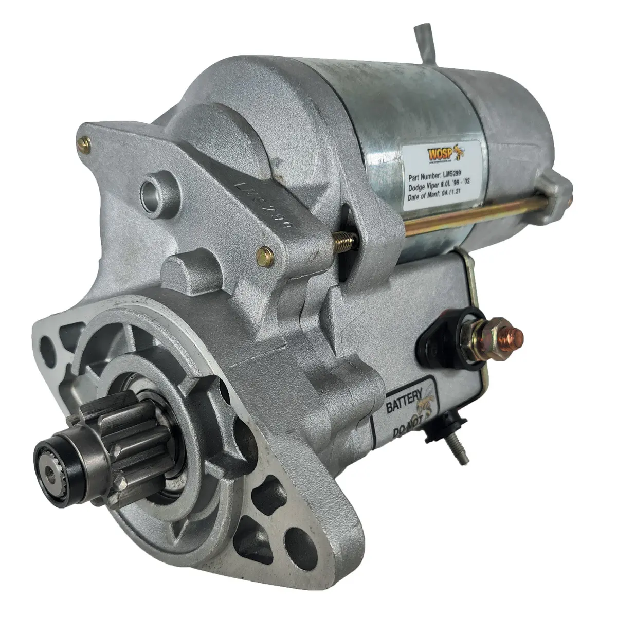 Wosp Lms299 Starter Motor 12V 2Kw Fits Dodge Viper '96-'02 High Torque Starter Motor 1