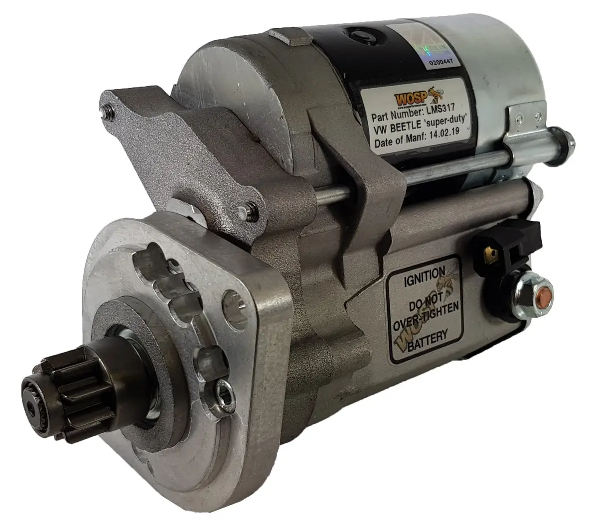Wosp Lms317 Starter Motor 12V 1Kw Fits Porsche 911 / 912 / 959 / Vw Beetle / Transporter Rh High Torque 1.0Kw Starter Motor 1