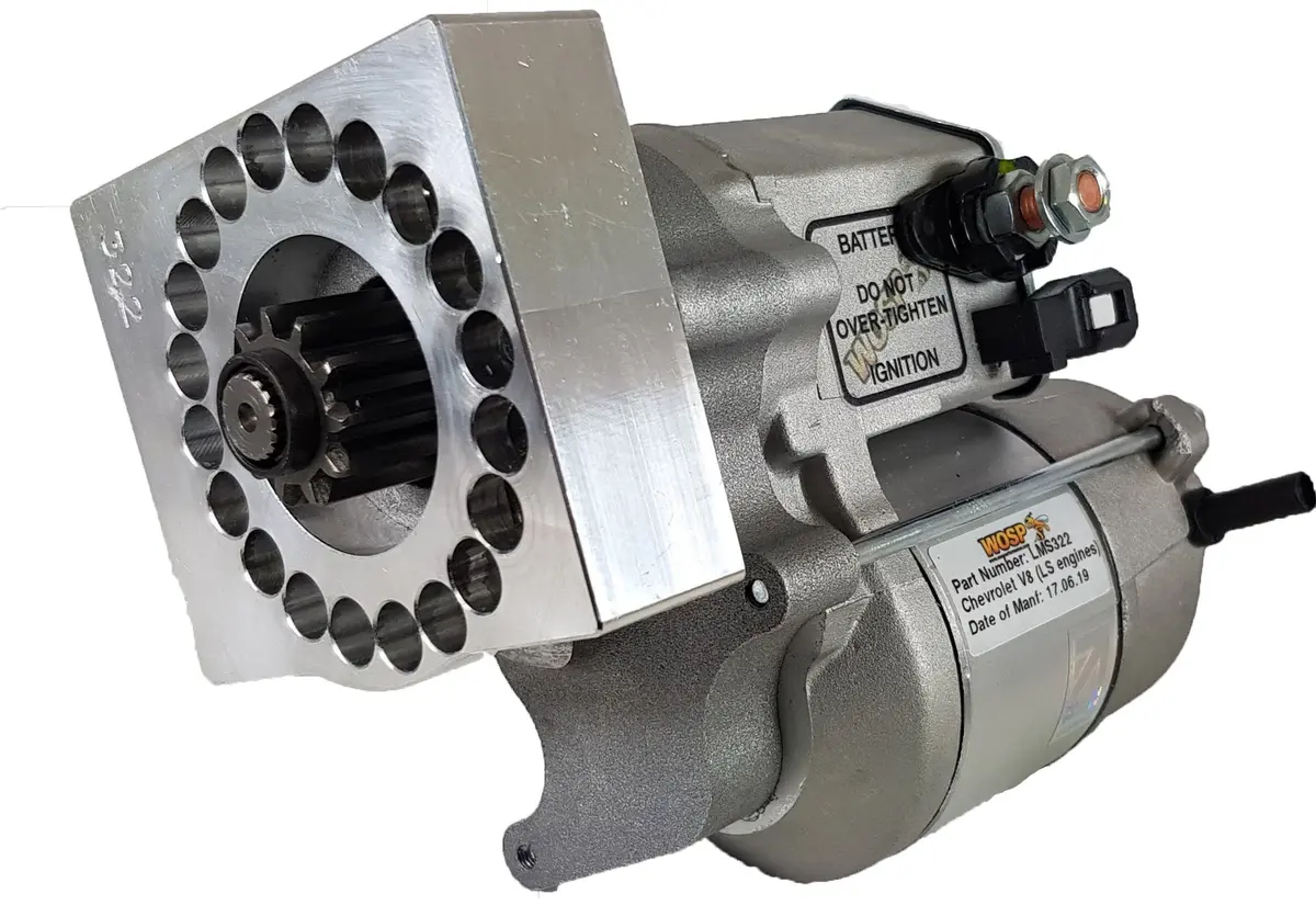 Wosp Lms322 Starter Motor 12V 1.4Kw Fits Chevrolet Ls Pad Mount Lh (Motor Underneath) High Torque Starter Motor 1