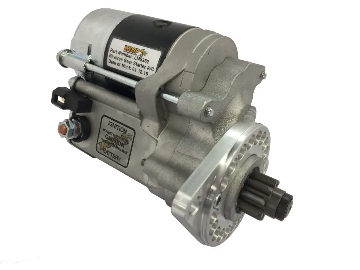 Wosp Lms362 Starter Motor 12V 1.4Kw Fits Bike Engined Car / Reverse Gear Starter (Counterclockwise) 1
