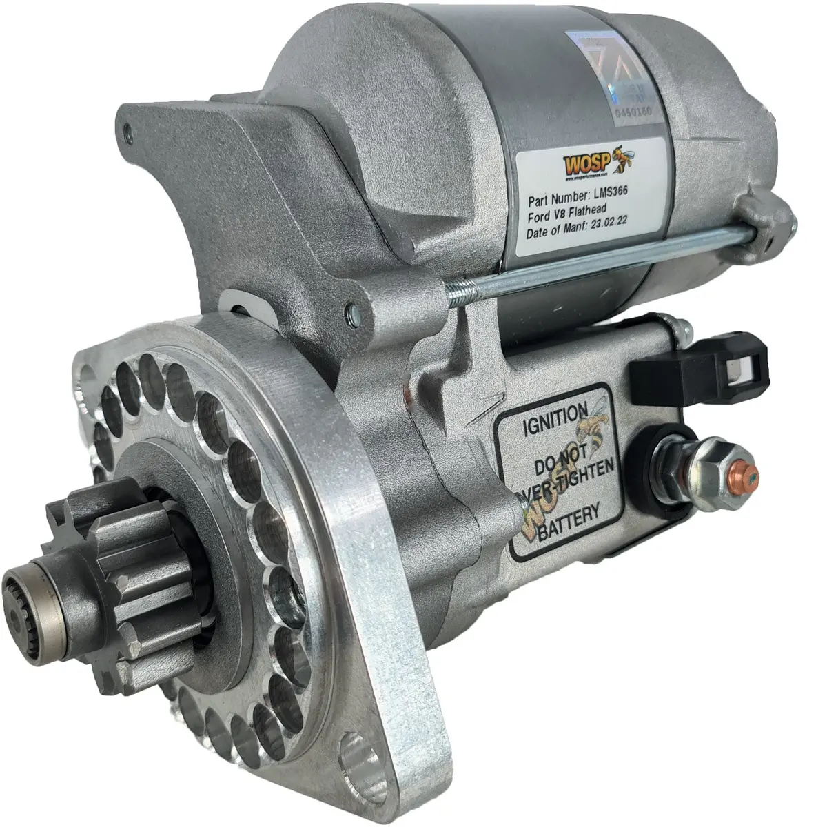 Wosp Lms366 Starter Motor 12V 1.4Kw Fits Ford Flathead V8 (Aluminium Sump) High Torque Starter Motor 1