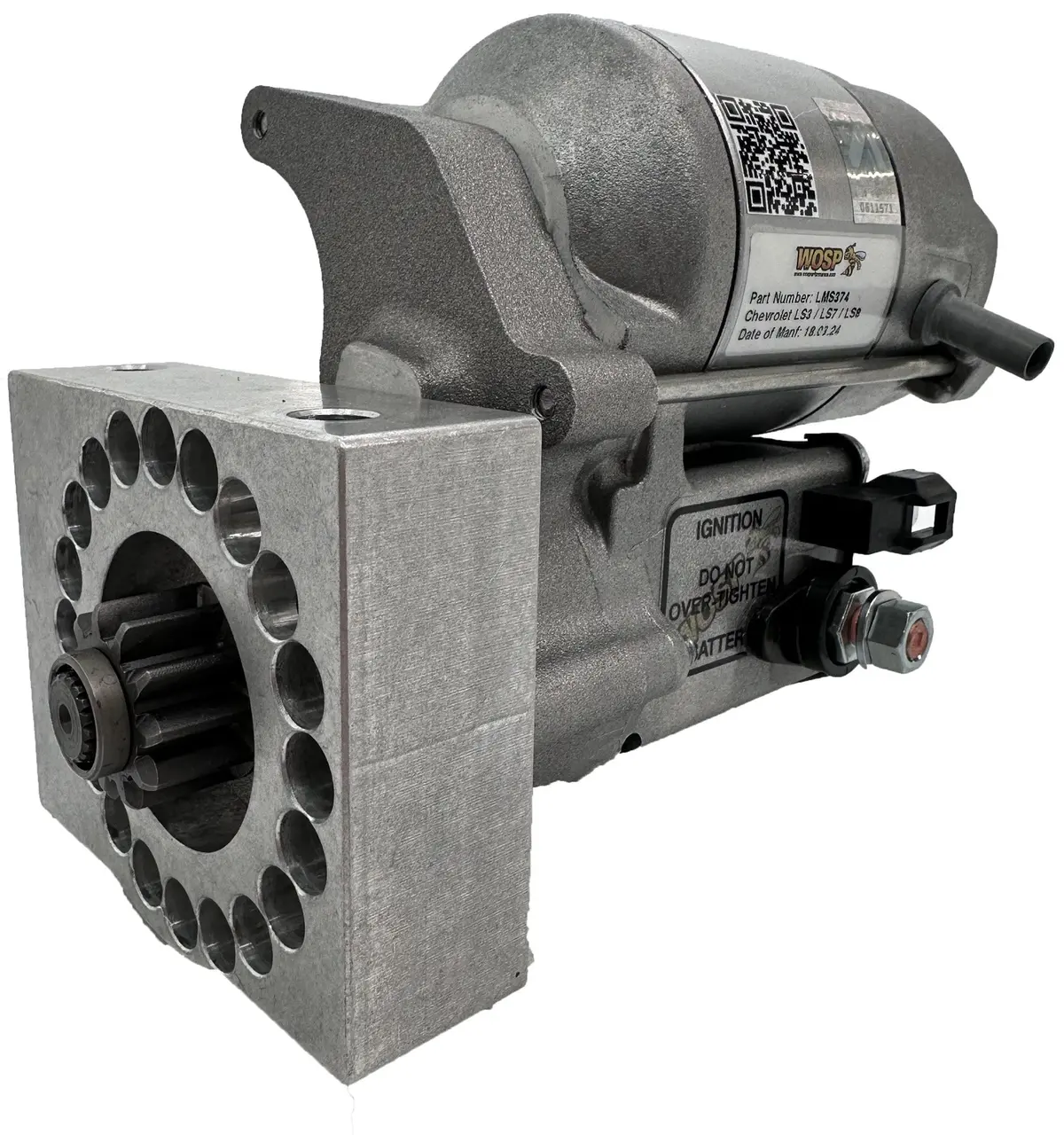 Wosp Lms374 Starter Motor 12V 1.4Kw Fits Chevrolet Ls Pad Mount Rh (Motor On Top) High Torque Starter Motor 1