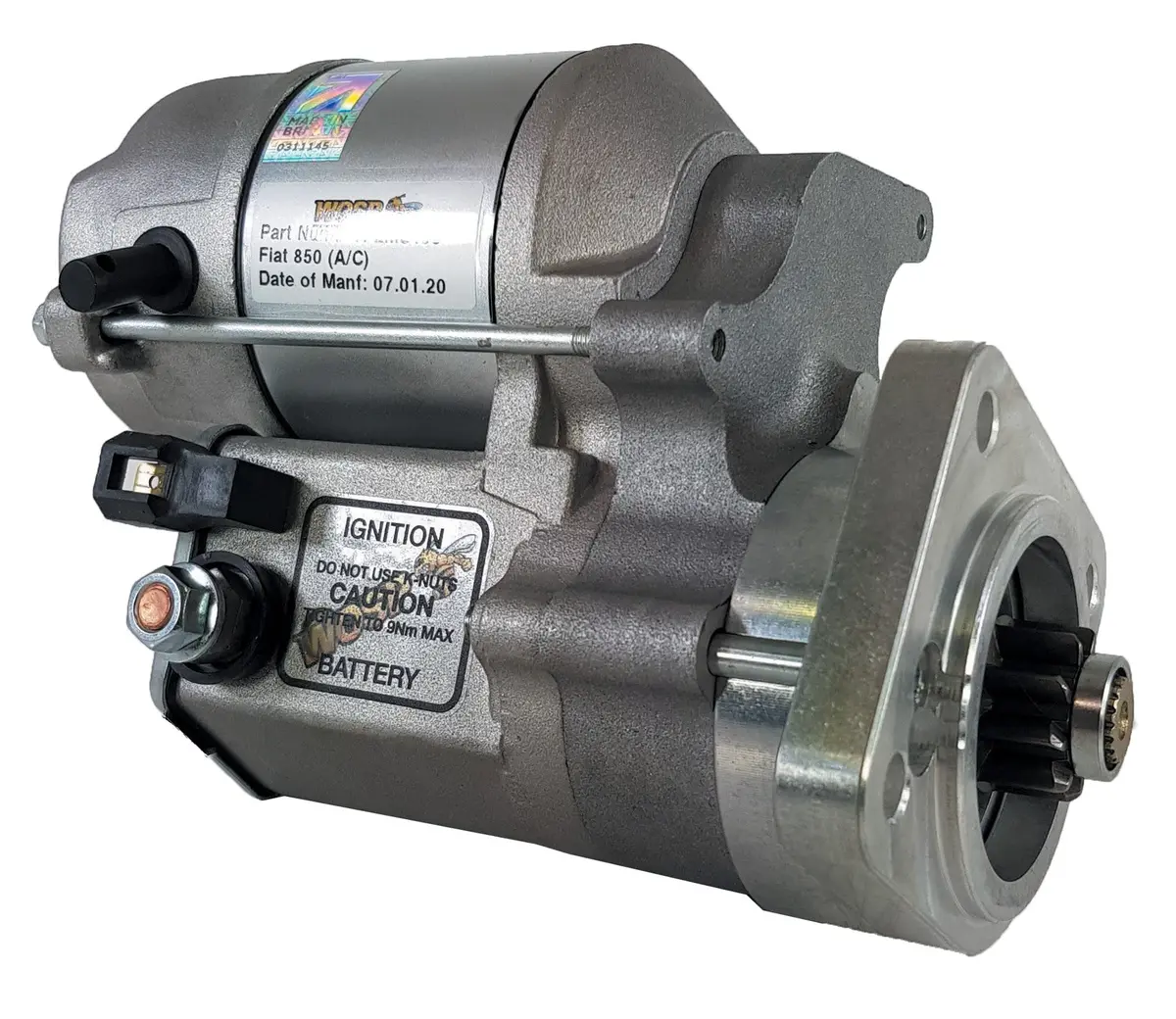 Wosp Lms405 Starter Motor 12V 1.4Kw Fits Fiat 850 High Torque Starter Motor 1