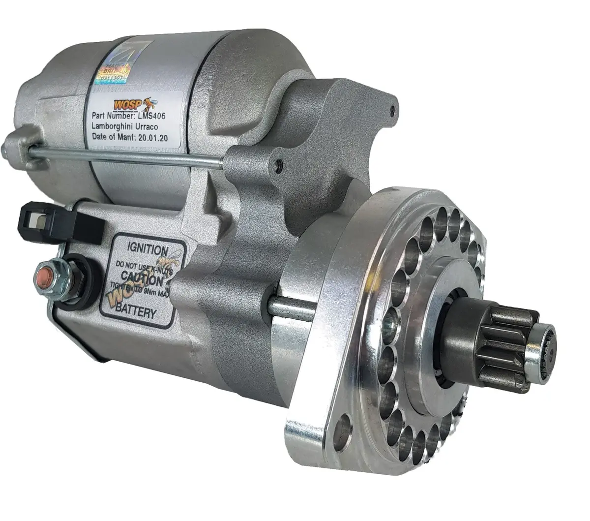 Wosp Lms406 Starter Motor 12V 1.4Kw Fits Ferrari 208 / Lamborghini Jalpa & Urraco High Torque Starter Motor 1