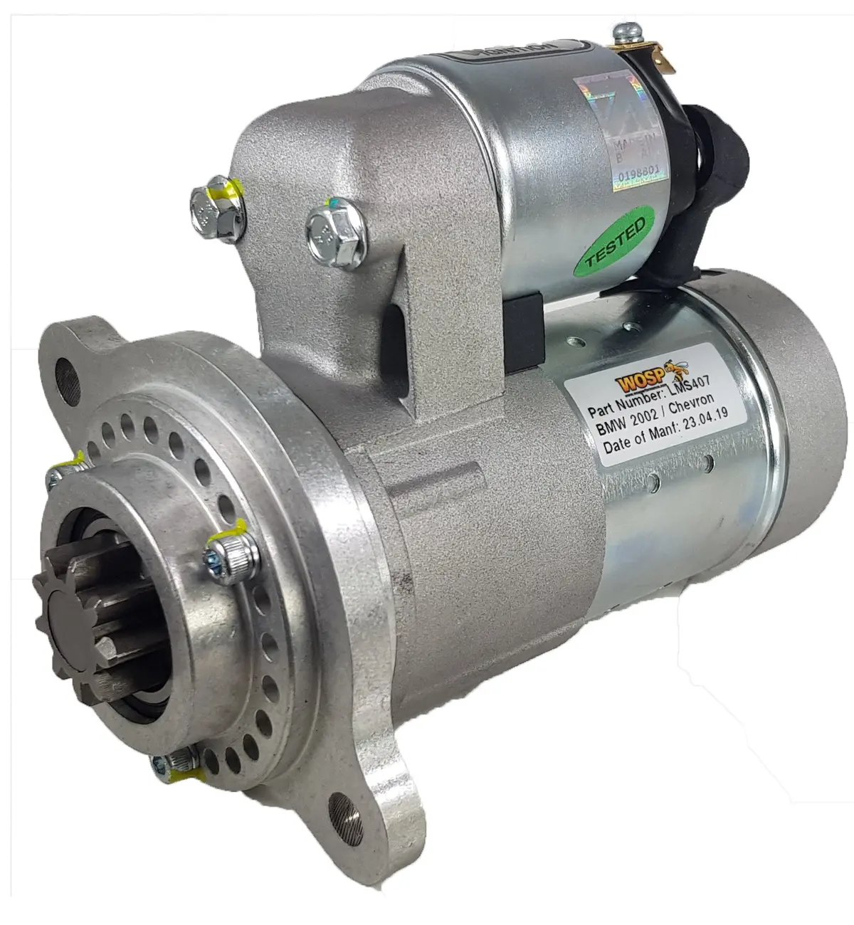 Wosp Lms407 Starter Motor 12V 1.4Kw Fits Bmw M10, M30, M40 & S14, S38 'Various' Slimline Starter Motor 1