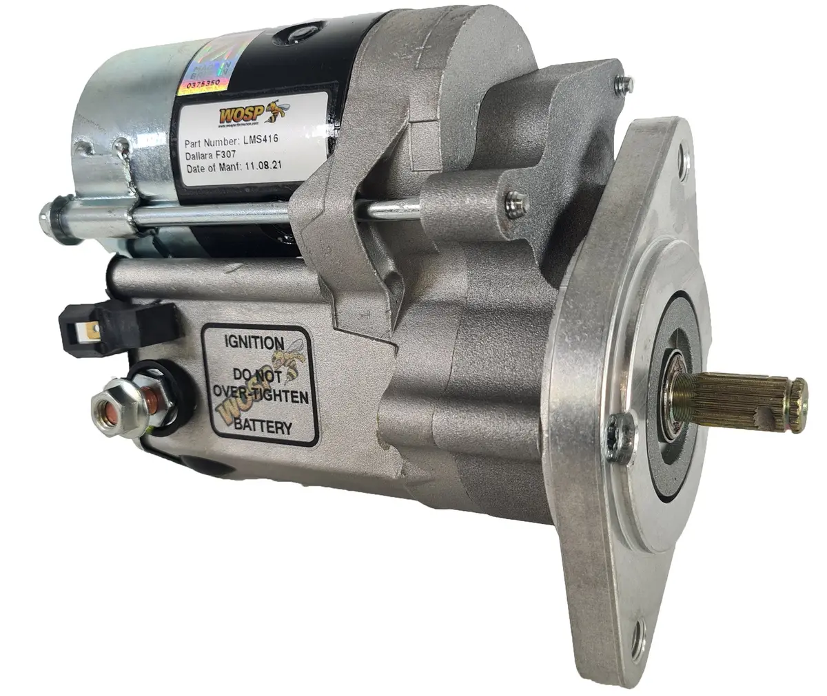 Wosp Lms416 Starter Motor 12V 1Kw Fits Dallara F307 High Torque Starter Motor 1