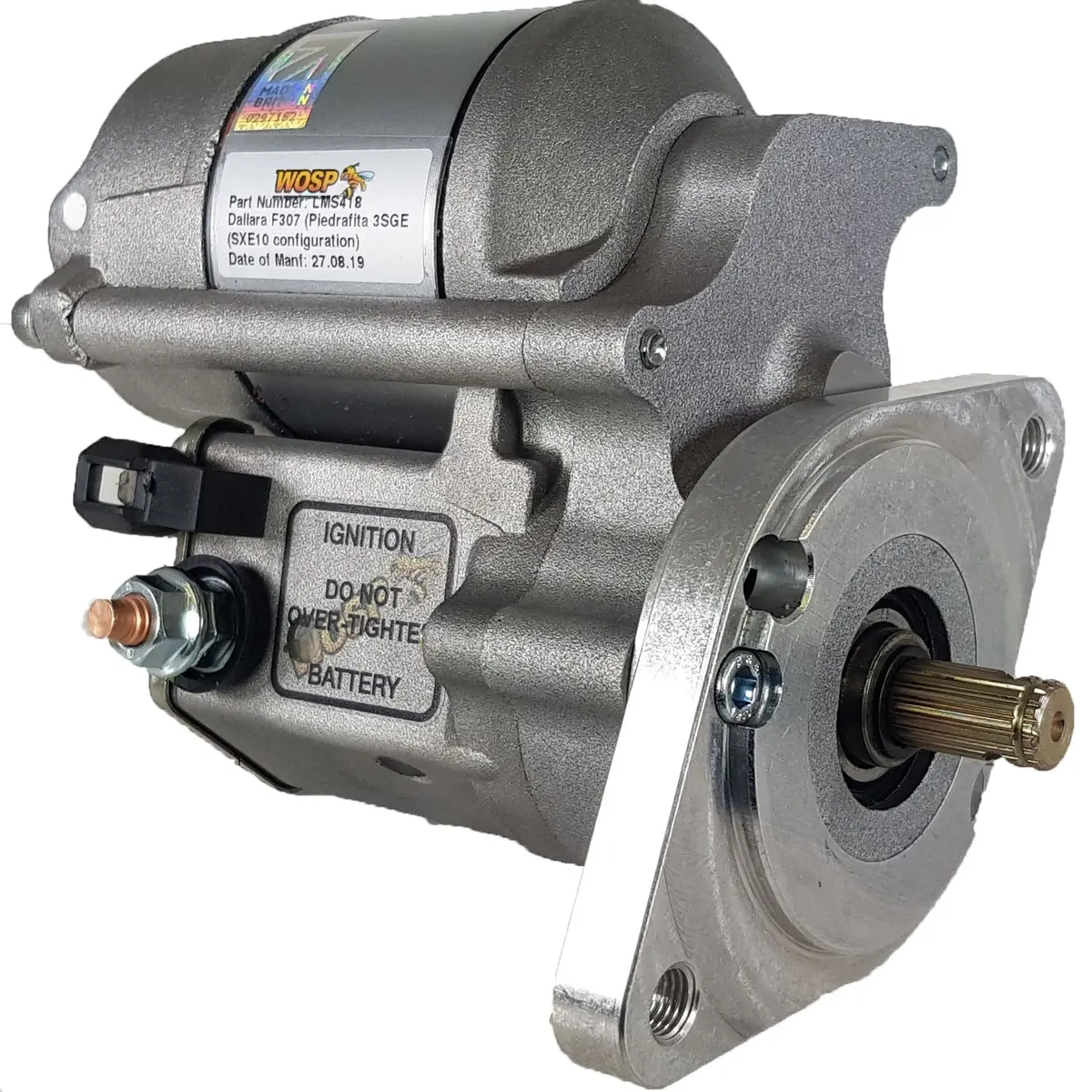Wosp Lms418 Starter Motor 12V 1.4Kw Fits Dallara F307 Super-Duty Starter Motor 1