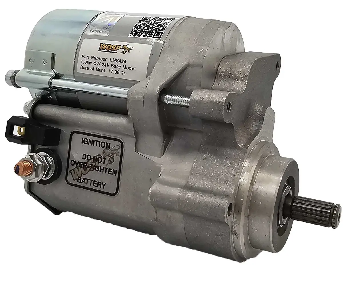 Wosp Lms424 Starter Motor 24V 1Kw Fits 1.0Kw Clockwise 24V Base Model High Torque Starter Motor 1