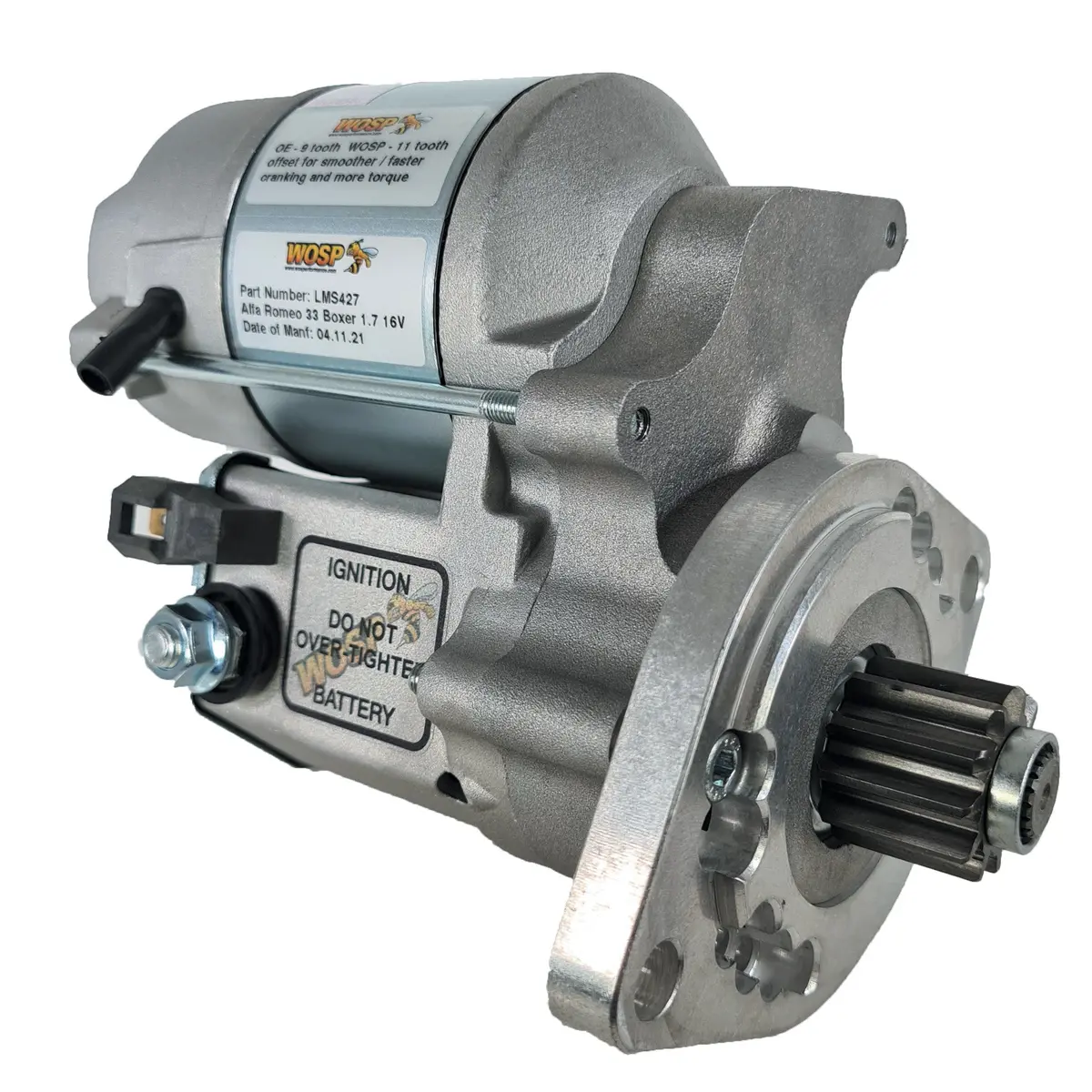 Wosp Lms427 Starter Motor 12V 1.4Kw Fits Alfa Romeo & Daf 'Various' High Torque Starter Motor 1