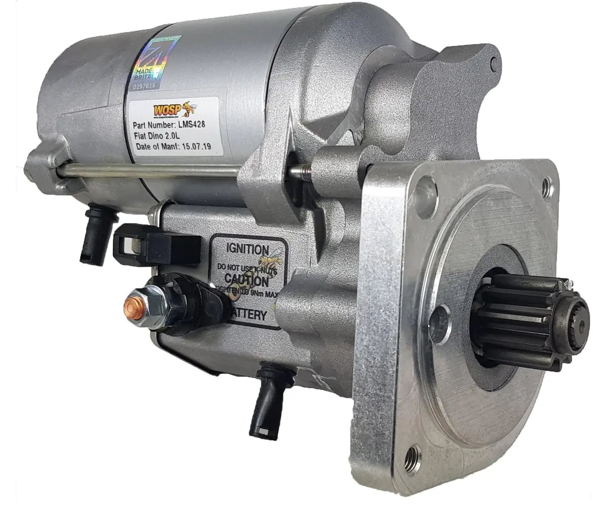 Wosp Lms428 Starter Motor 12V 2Kw Fits Fiat / Lancia 'Various' Super-Duty Starter Motor 1