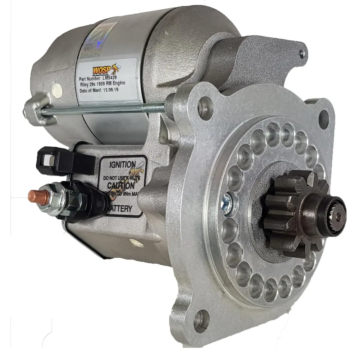 Wosp Lms429 Starter Motor 12V 1.4Kw Fits Riley Twelve / Rma / Rmc / Rme High Torque Starter Motor 1