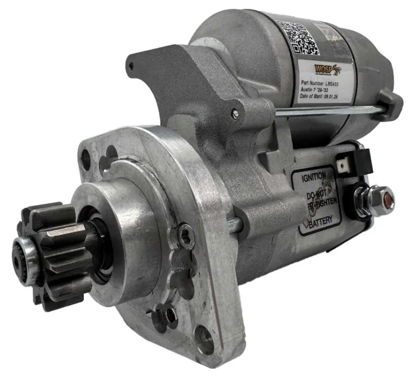 Wosp Lms433 Starter Motor 12V 1.4Kw Fits Austin 7 (Transmission Side) High Torque Starter Motor 1