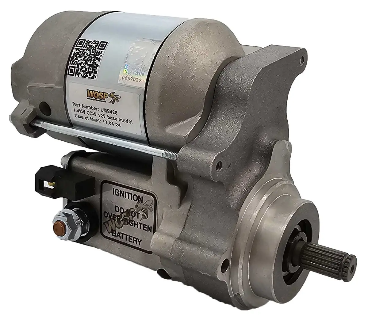Wosp Lms438 Starter Motor 12V 1.4Kw Fits 1.4Kw Counterclockwise Base Model 12V High Torque Starter Motor 1